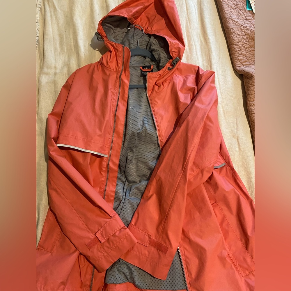 Pink Charles River raincoat